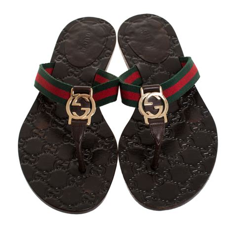 gucci sandal thong|Women's thong sandal with Double G .